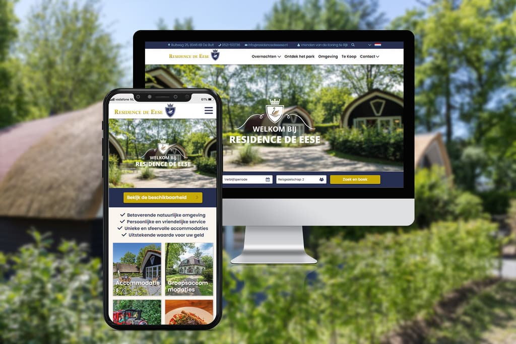 Website with Search &amp; Book